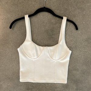 Zara White tank top sz S